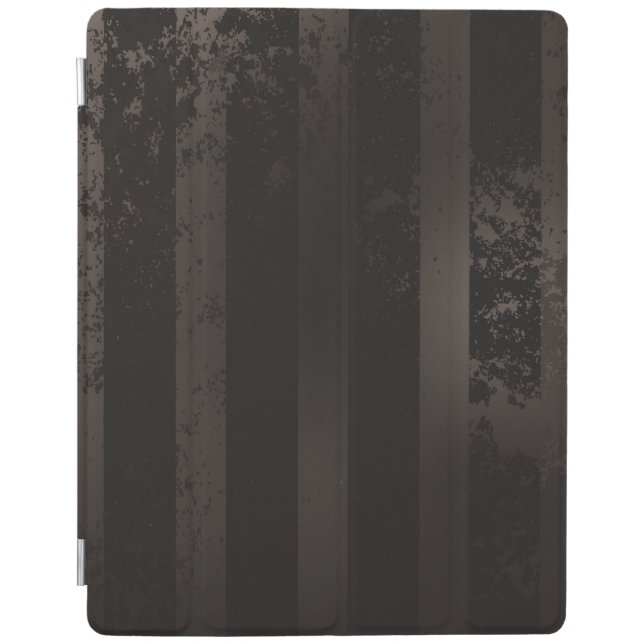 Steampunk striped brown background iPad smart cover (Front)