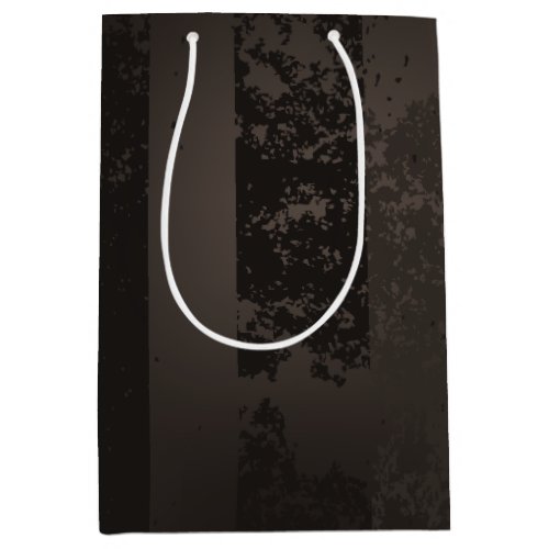 Steampunk striped brown background medium gift bag