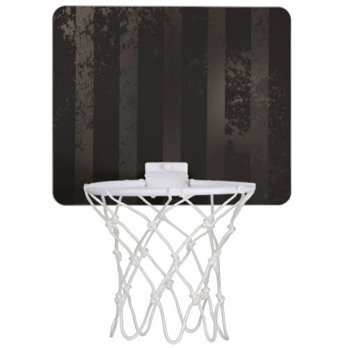 Steampunk striped brown background mini basketball hoop