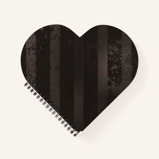 Steampunk striped brown background notebook (Front)