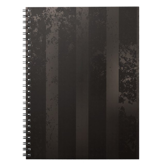 Steampunk striped brown background notebook (Front)
