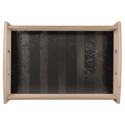 Steampunk striped brown background serving tray