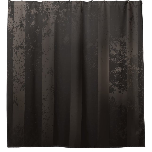 Steampunk striped brown background shower curtain (Front)