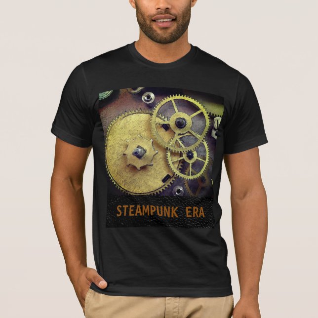 Steampunk Style Clock Gears T-Shirt, Men T-Shirt (Front)