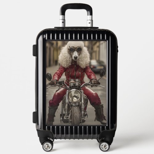 Steampunk Style Standard Poodle  Luggage