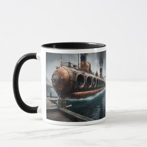 Steampunk Submersible Ocean_liner Mug