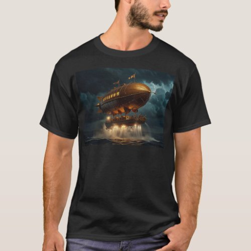 Steampunk Submersible Ocean_liner T_Shirt