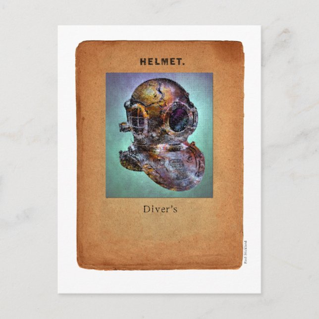 Steampunk Surrealism - Diver's Helmet Postcard (Front)