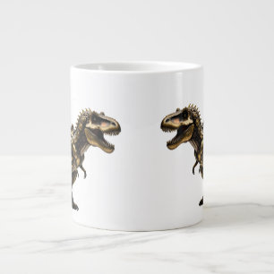 Steampunk T-Rex Mech – Brass Dino Beast Giant Coffee Mug