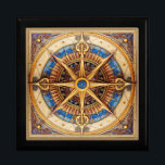 Steampunk Tarot Star Pattern#1 ID1081 Gift Box<br><div class="desc">Embrace the allure of vintage steampunk with this intricate eight-pointed star design inspired by tarot symbols. With its ornate detailing and rich, antique elements, this wooden keepsake box pattern evokes the mystical world of the past, combining the elegance of vintage aesthetics with the bold flair of steampunk style. Part of...</div>
