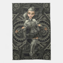 Steampunk Tea Towel