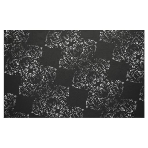 Steampunk "Thank You" Motor Hearts Fabric