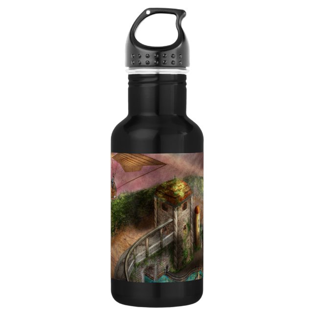 Steampunk - The age of invention Stainless Steel Water Bottle (Front)