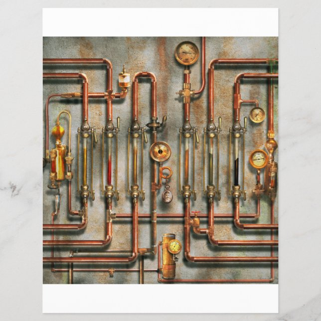 Steampunk - The lubrication manifold Flyer (Front)