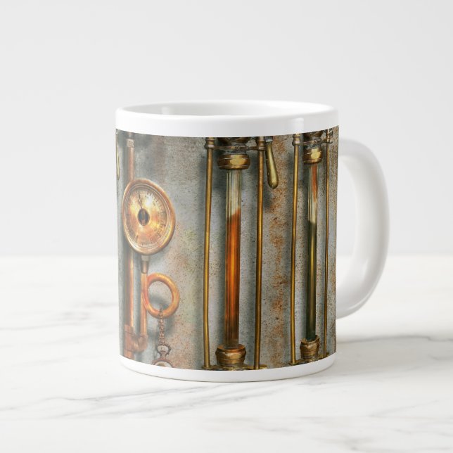 Steampunk - The lubrication manifold Giant Coffee Mug (Front Right)