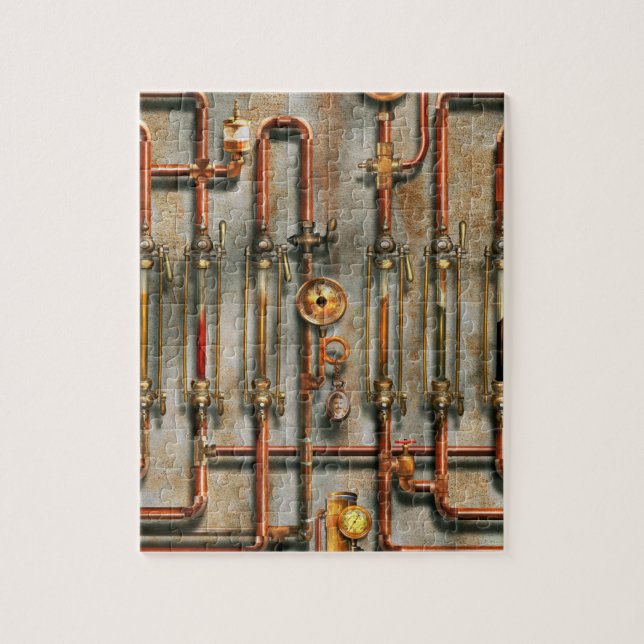 Steampunk - The lubrication manifold Jigsaw Puzzle (Vertical)