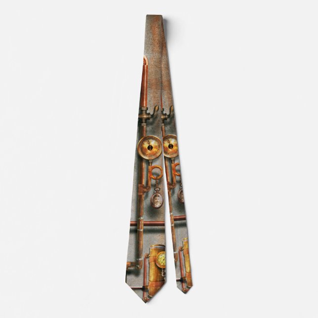 Steampunk - The lubrication manifold Neck Tie (Front)