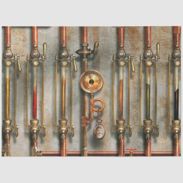 Steampunk - The lubrication manifold Tissue Paper (Front)