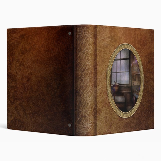 Steampunk - The Mad Scientist 3 Ring Binder (Background)