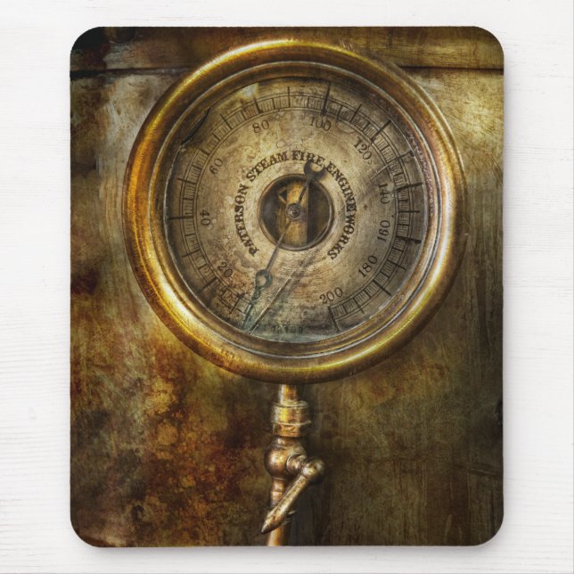 Steampunk - The pressure gauge Mouse Pad (Front)