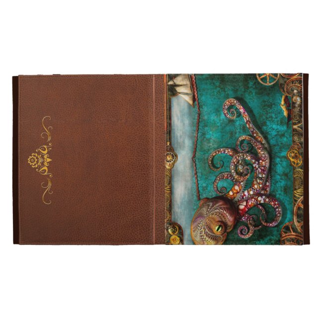 Steampunk - The tale of the Kraken iPad Folio Cover (Opened)