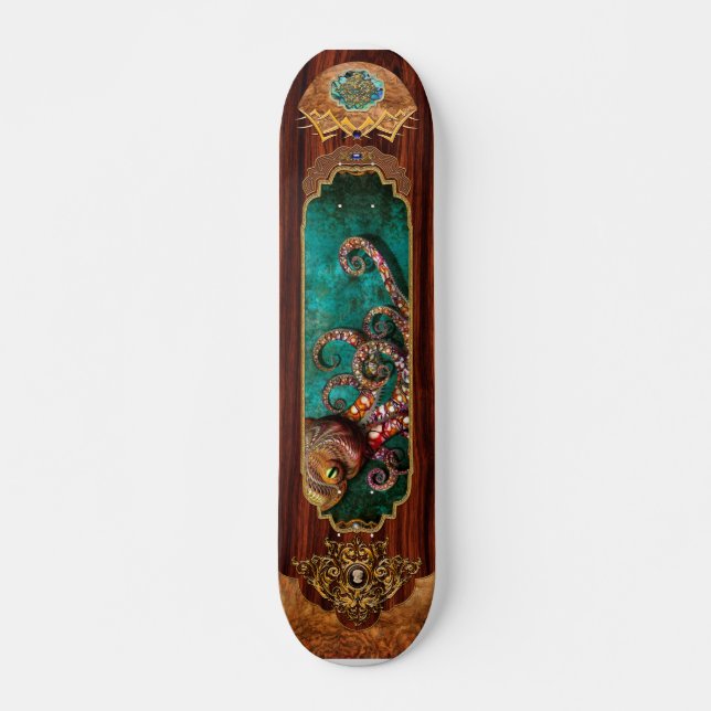 Steampunk - The tale of the Kraken Skateboard Deck (Front)