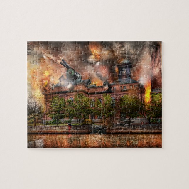 Steampunk - The war has begun Jigsaw Puzzle (Horizontal)