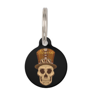 Steampunk Theme Gas Mask Thunder_Cove Pet ID Tag