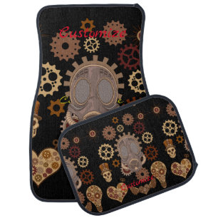 Steampunk Theme Thunder_Cove Car Floor Mat