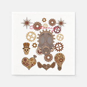 Steampunk Theme Thunder_Cove Napkins
