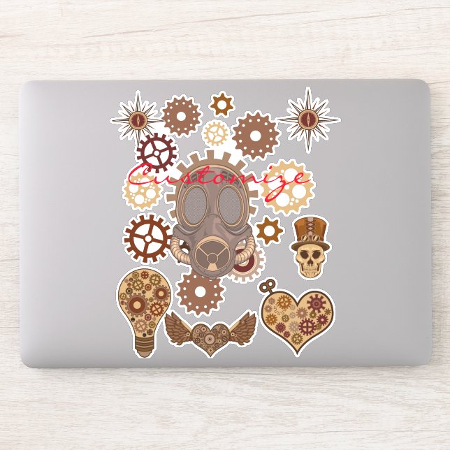 Steampunk Theme Thunder_Cove Sticker (Computer)