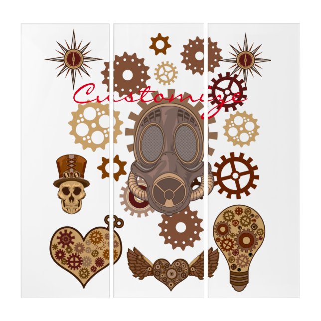 Steampunk Theme Thunder_Cove Triptych (Front)