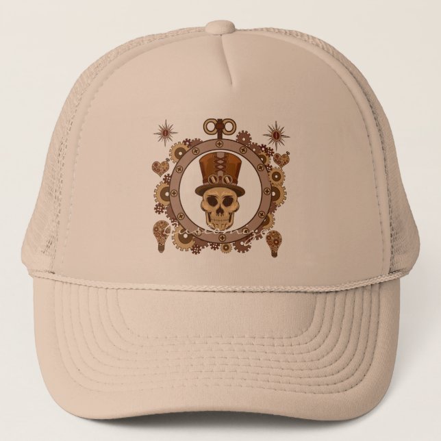 Steampunk Theme Top Hat Skull Thunder_Cove (Front)