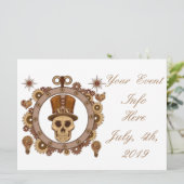 Steampunk Theme Top Hat Skull Thunder_Cove (Standing Front)
