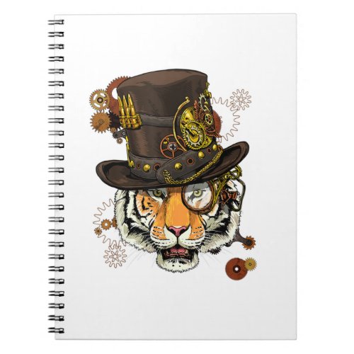 Steampunk Tiger Steampunk Tiger Animal Lovers Per Notebook