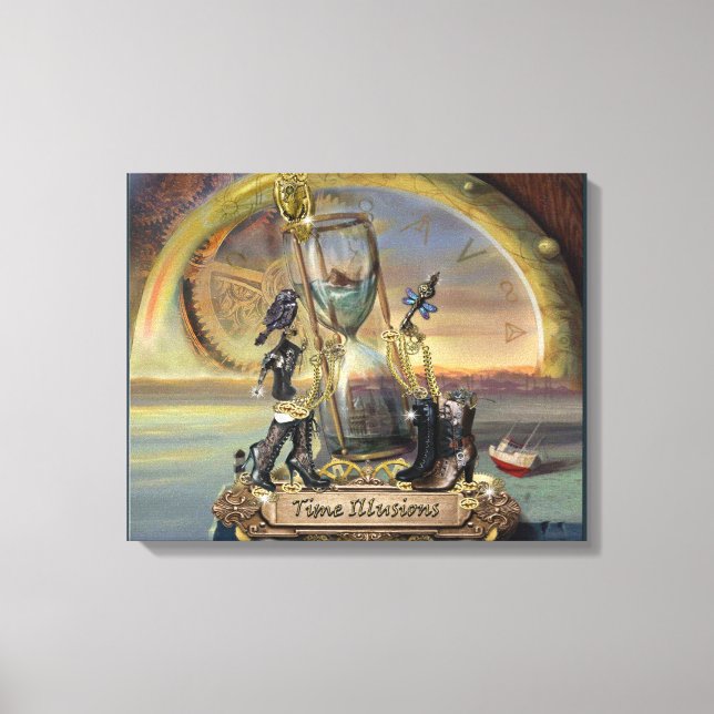 Steampunk - Time Illusions Canvas Print (Front)