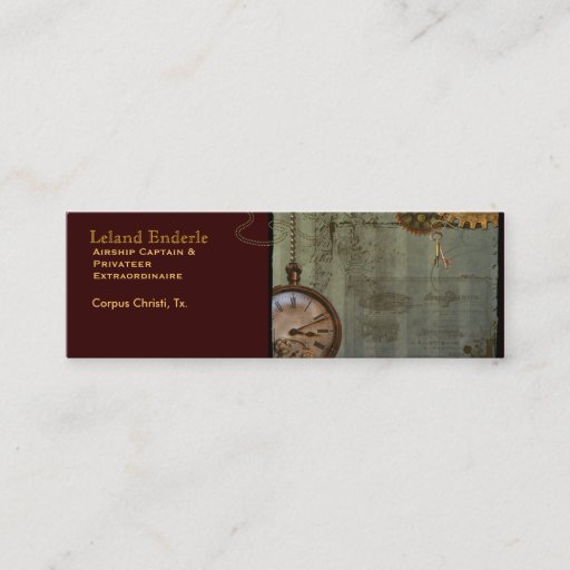 Customizable Steampunk Time Machine Business Profile Cards Business Card Templates