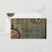 Steampunk Time Machine Business Profile Cards (Front/Back)