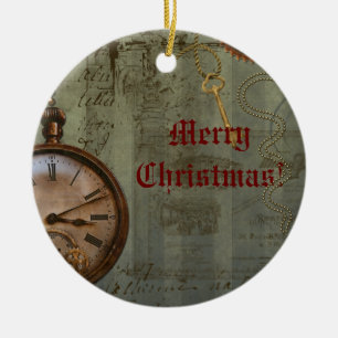 Steampunk Time Machine Christmas Ornament
