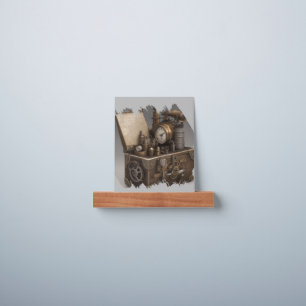 Steampunk Time Machine Picture Ledge Art