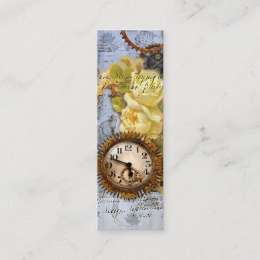 Customizable Steampunk Time Machine Pocket Watch Business Card