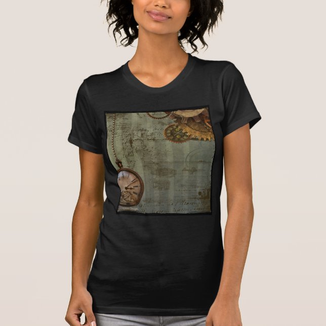Steampunk Time Machine T-Shirt (Front)