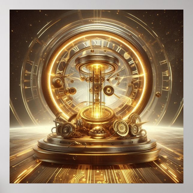 Steampunk Time Machine -Time/Space/Continuum 001X Poster (Front)