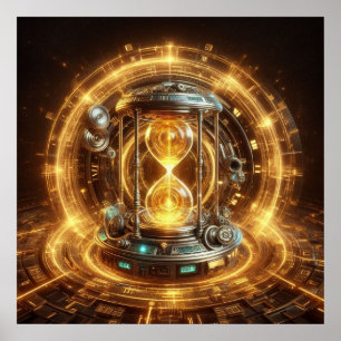 Steampunk, Time Machine, Time/Space/Continuum 003X Poster