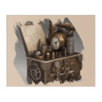 Steampunk Time Machine - Vintage Treasure Chest