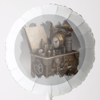 Steampunk Time Machine - Vintage Treasure Chest  Balloon