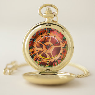 Steampunk Time Pocket Watch
