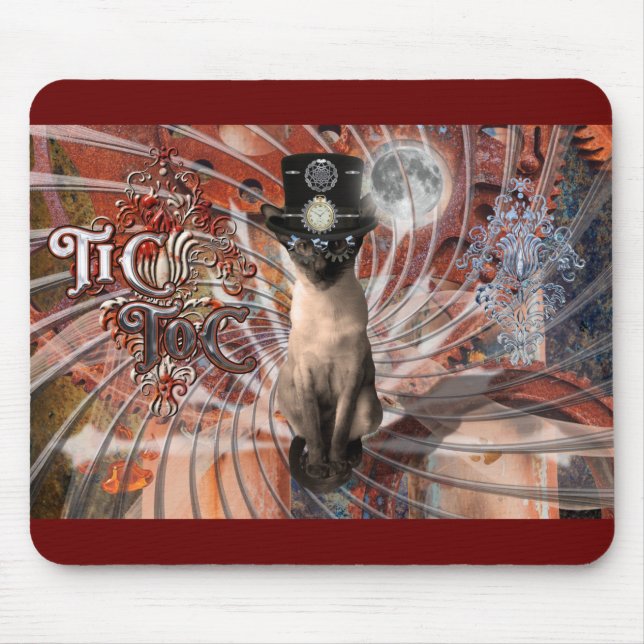 Steampunk Time Traveler Meezer Mouse Pad (Front)