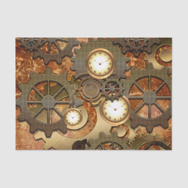 Steampunk Tissue Paper (Front)