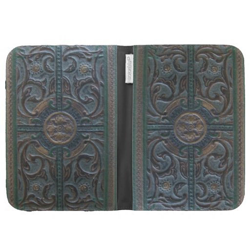 Steampunk Tooled Leather Look Relic Kindle Case | Zazzle